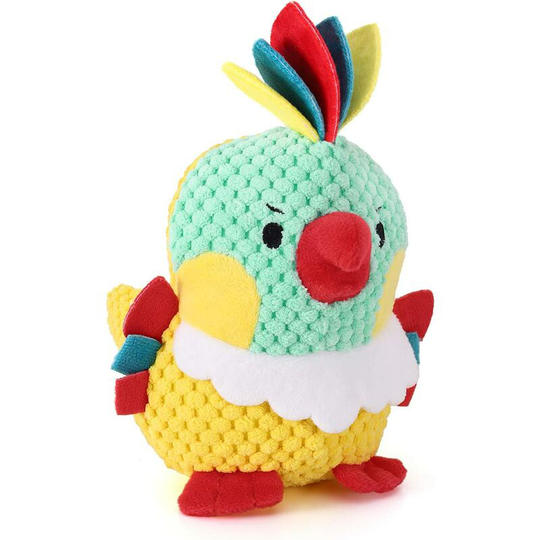 Bearsu - Dog Chew Toy, Cute Soft Plush Squeaker Toy for Dogs Pet with Squeaky Non-Toxic Grain Surface for Small Medium Dog Puppy - Colorful