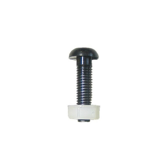 Pearl Consumables - Number Plate Screws & Nuts - Long - Black - Pack of 50 - PNP432R