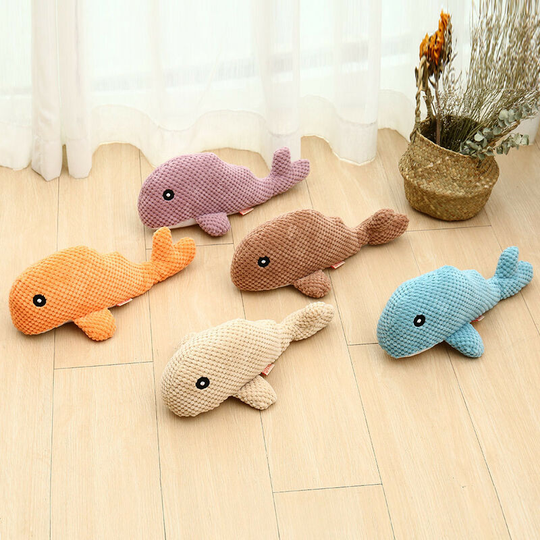 5 pcs Dog tug of war sounding toys Large dog molars Bite resistant plush toys Pet supplies 35 * 11 * 12cm