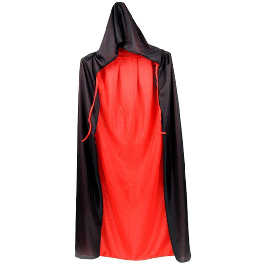 Unisex Halloween Party Reversible Hooded Cloak,Costume Cosplay Cloak for Man and Woman (80cm)