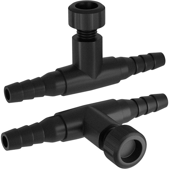 Betterlifegb - Aquarium Air Control Valves for 4 mm id Airline Tubing Single Way Plastic Air Flow Controllers Regulators Adjustable Black Hose