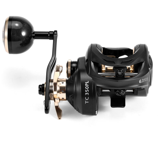 Carbon Fiber Baitcasting Reel 9+1BB Fishing Reel High Speed 6.3: 1 Gear Ratio Magnetic Brake System Baitcaster Reel For Right Hand,model: Right