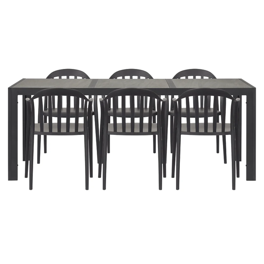 Geoni Rectangular 6 - Person 195Cm Long Dining Set