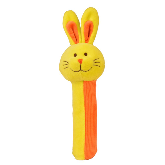 Rabbit Rattle and Squeaker Squeakaboo Toy