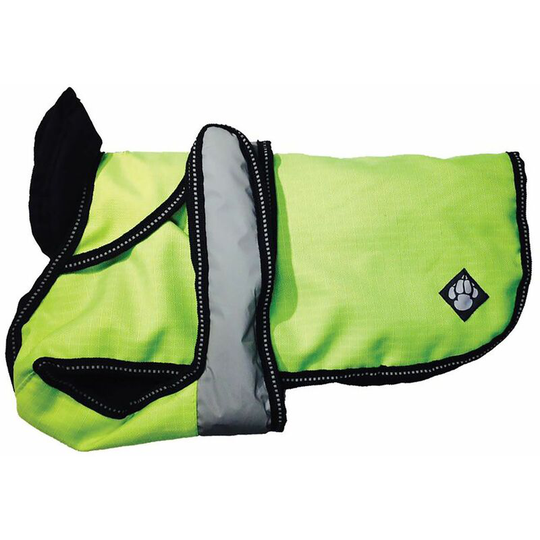 Danish Design Ultimate 2-In-1 Dog Coat Hi Vis Yellow - 25 Cm (10") Yellow