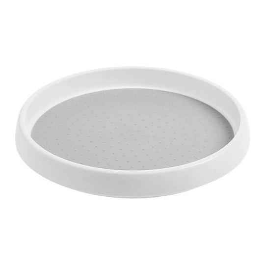 Tinor - Revolving Spice Tray Storage, Spice Rack Plastic Swivel Tray, Spice Revolving Tray for Kitchen Cupboard, 24.5cm x 3.5cm