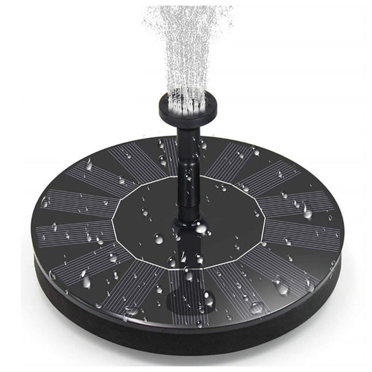 (1W) Solar Powered Fountain | Solar Bird Bath Pump
