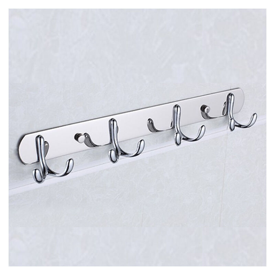 Hook Bracket Wall Mount Stainless Steel for Bedroom Kitchen-Rabbit 4 Hooks - Thsinde