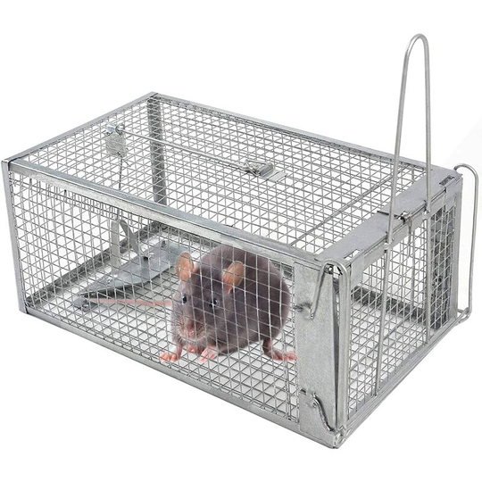 Hiasdfls - Mouse Trap, Human Rat Traps Cage, Catch Trap Cage Trap for Mice Rodents Field Voles for Indoor and Outdoor
