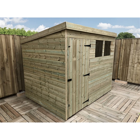 Kafton 8 ft. W x 5 ft. D Solid Wood Garden Shed