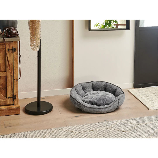 Terrance Bolster Cushion in Grey