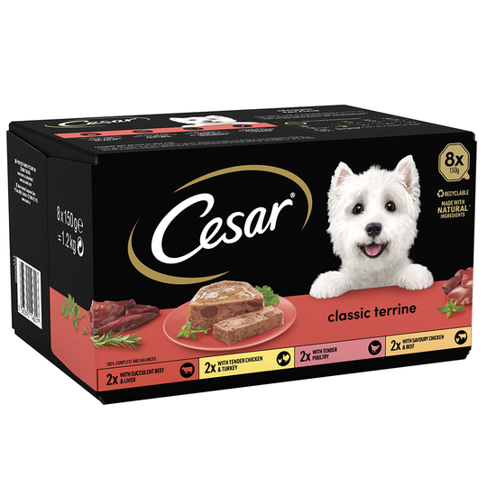 Cesar Classic Terrine Mixed Pack - Saver Pack: 24 x 150g