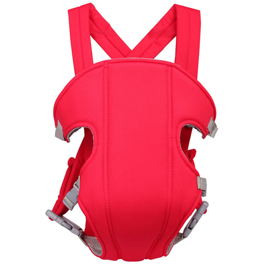Ergonomic Baby Carryer Holder 3-16 Month Facing-in Front and Back Holder Mesh Kangaroo Carryer for Infant, Red - Red