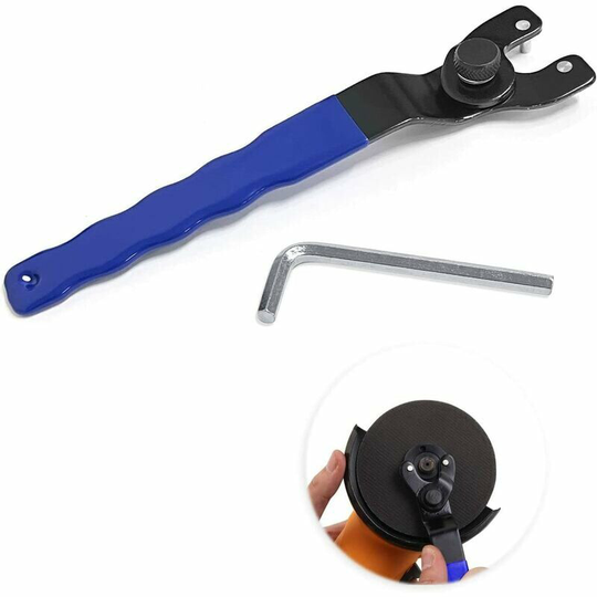 Adjustable wrench, spindle wrench, lock nut, grinder wrench, non-slip plastic coated handle