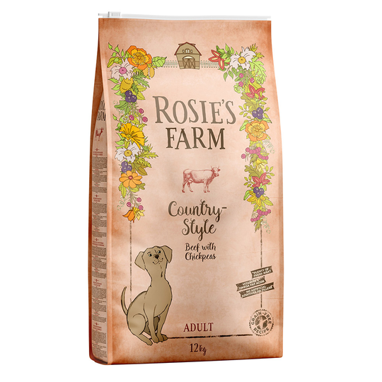 Rosie's Farm Adult Country-Style - Beef with Chickpeas - 5 x 1kg