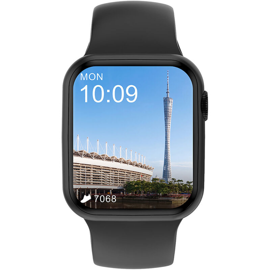 Asupermall - DT100 Plus bt Calling Smart Watch Custom Dial Sleep Heart Rate Blood Oxygen Monitoring IP68 Waterproof Smart Sports Watch,Black - Black