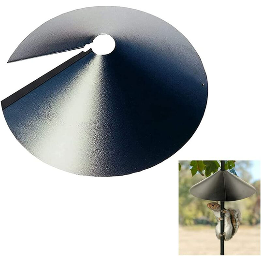 12lnWrap Around Squirrel Baffle,Squirrel Proof Guard Baffle, Bird Feeder Squirrel Proof Baffle Squirrel Baffle for Pole, Protects Hanging Bird