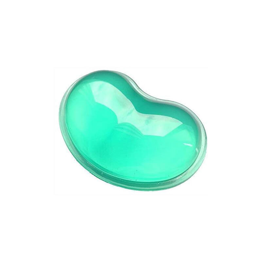 Denuotop - Silicone Gel Wrist Protector, Ergonomic Heart Shaped Wrist Rest Translucent Hand Pillow Effective Wrist Fatigue (Green)