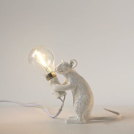 Resin Mouse Table Lamp Led Scandinavian Night Light For Children