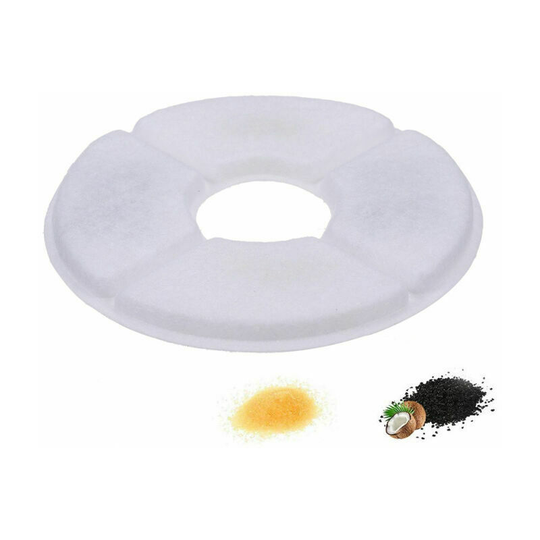Automatic Pet Cat and Dog Drinking Fountain Replacement Round Filter Deep Clean Compatible with youthink, hommi, isyoung, koalad, happypapa, pedy,