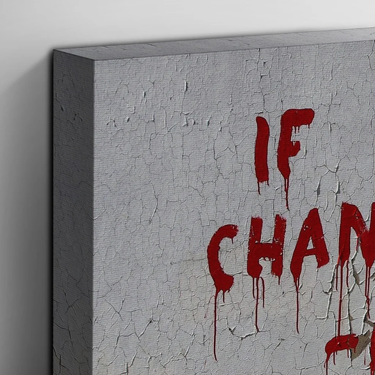 Banksy Rat Graffiti Graphic Art on Canvas