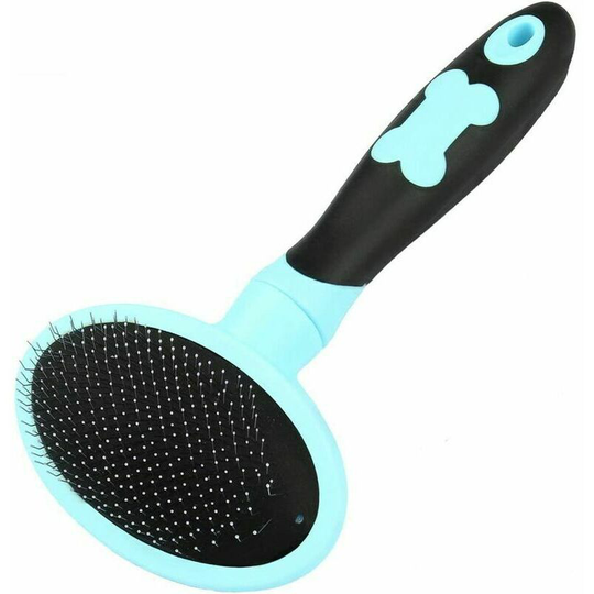 Brush for Dogs and Cats Grooming Comb for Dog and Cat with Long and Short Bristles-Blue S'arĂªern QLG-13221