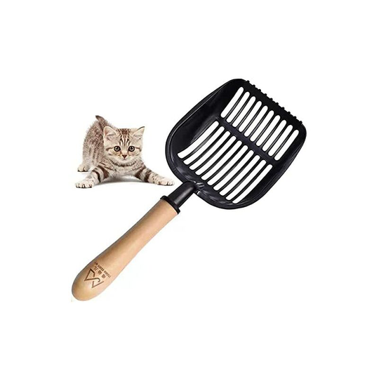 Cat Litter Scoop, Metal Non-Stick Cat Litter Scoop with Stand Cat Toilet Litter Scoop - Cat Litter Tray for Toilet by