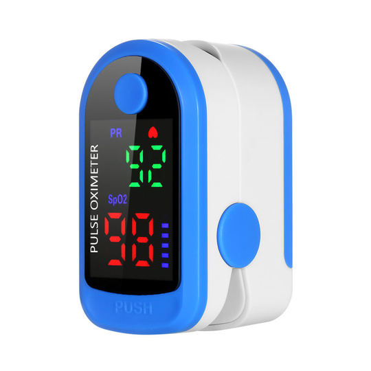 Fingertip Pulse Oximeter Blood Oxygen Saturation Monitor Quick Measure Auto-off led Digital Display Heart Rate Monitor Pulse Rate Measuring,White &