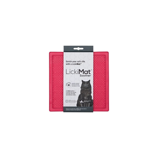 Lickimat Cat Soothe Pink Feeding Mat