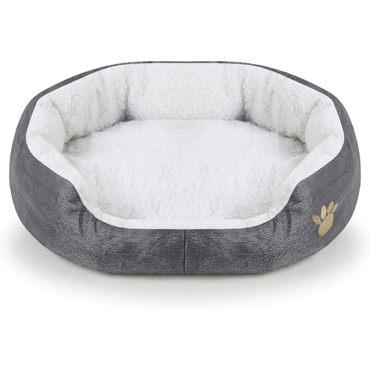 Round or Oval Shape Dimple Fleece Nesting Dog Cave Bed Pet Cat Bed for Cats and Small Dogs