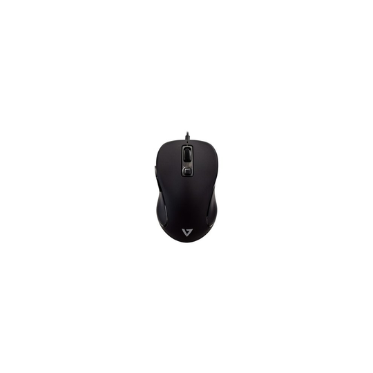 V7 MU300 Mouse Usb 6 ButtonS Black Cable 1600 Dpi Symmetrical MU300