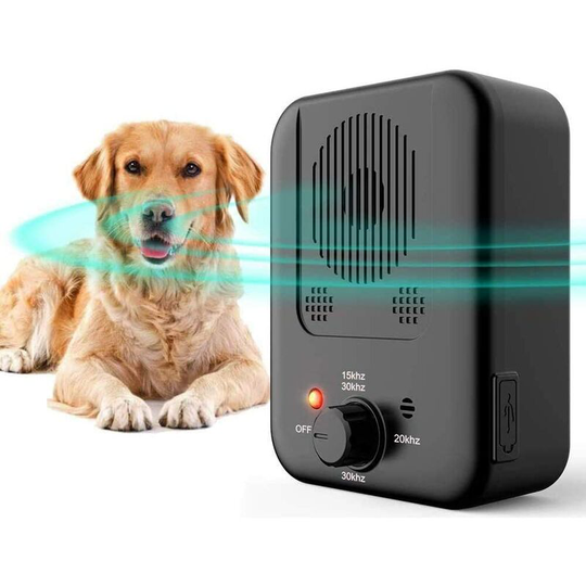 Qersta - Ultrasonic Dog Bark Control Device, Waterproof Outdoor Bark Control Device, Safe and Humane Anti Bark Training for Dog, Puppy, Pet