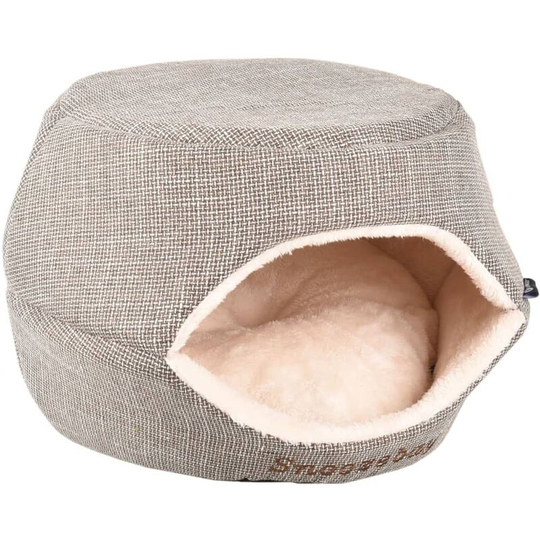 2-in-1 Cat Cave Snoozebay 45x35x35 cm Brown and Cream Flamingo Multicolour