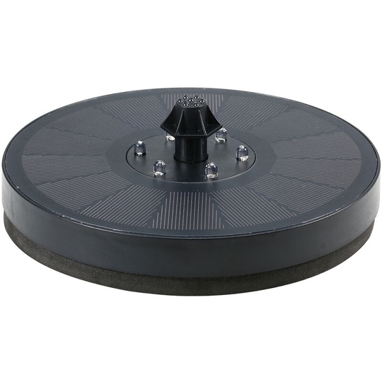 Lifcausal - Floating Solar Water Fountain with Colorful Gradient Light Fountain Pump with 900mAh Battery Free Standing Bird Bath Fountain Pump with 7