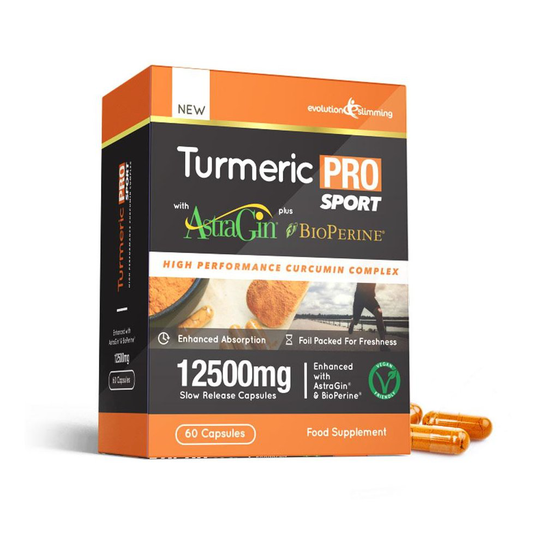 Turmeric Pro SPORT with AstraGin plus BioPerine 12,500mg 95% Curcuminoids - 60 Capsules (1 Month) - Brain, Heart and Joint Health - Evolution Slimming