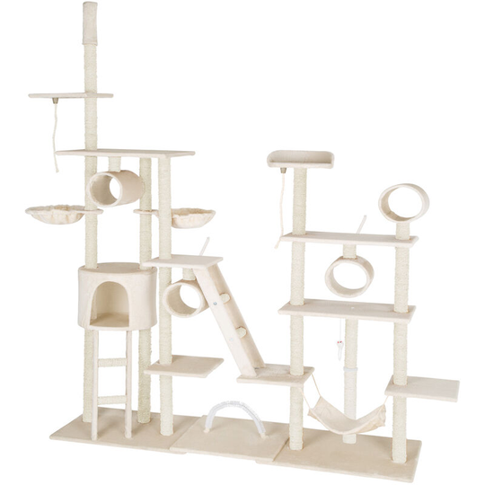 Tectake - Cat tree scratching post Snooky - cat scratching post, cat tower, scratching post - beige - beige