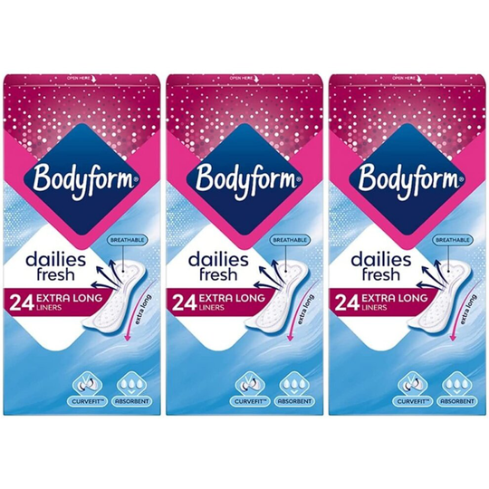 Bodyform Extra Long Panty Liners - Pack of 3