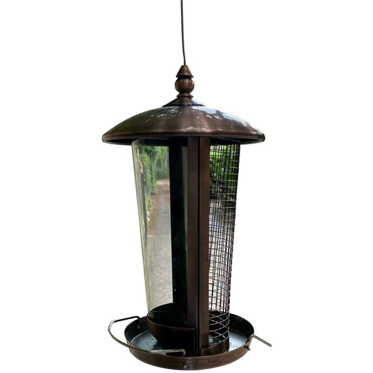Deluxe 2 in 1 Seed and Nut Hanging Bird Feeder