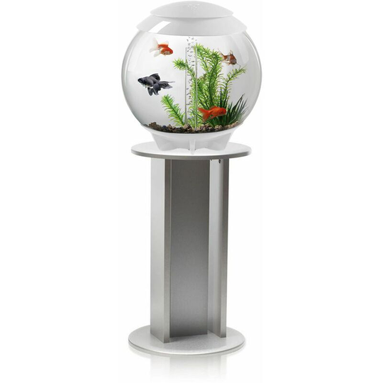 Biorb - Halo 30L Aquarium in White with mcr led Lighting and Silver Stand
