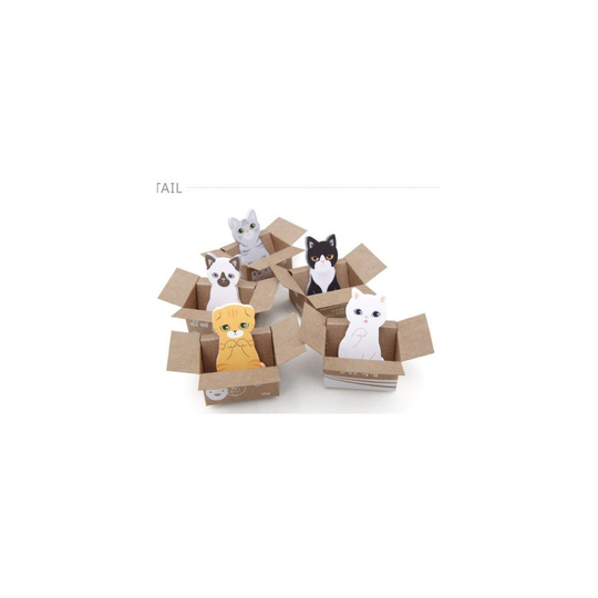Kitten Cat Delivery Cute Sticky Notes Novelty Sticky Note Pad Bookmark Memo Index Tab Page Markers Yellow Cat