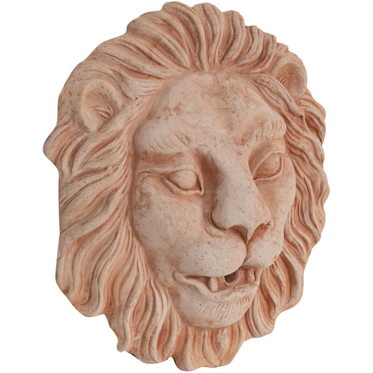 Biscottini - Lion's head for fountain and drinking fountain in Terracotta 100% Made in Italy