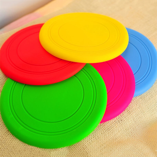 7 color optional dog soft flying disc toy pet training dog training table mat About 17.5CM random colors