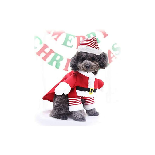 Benobby Kids - Pet Christmas Costume, Christmas Dog Cosplay Outfit Cute Santa Claus Puppy Kitty Party Clothes Cat New Year Funny Dress Up Pet Parties
