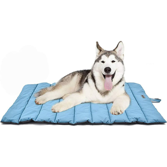 Bearsu - Large / Medium Dog Bed Portable Waterproof Dog Mat Multifunctional Family Picnic Blanket 110x68cm Portable Cushion with Brush for Dogs /