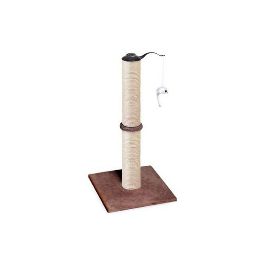 Premo Deluxe Cat Scratching Post (45cm High) (Chocolate Brown) - Chocolate Brown - Ancol