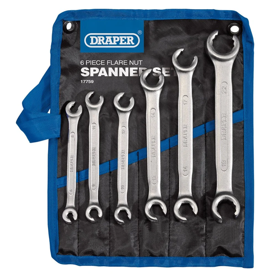 Flare Nut Spanner Set (6 Piece) - 17759