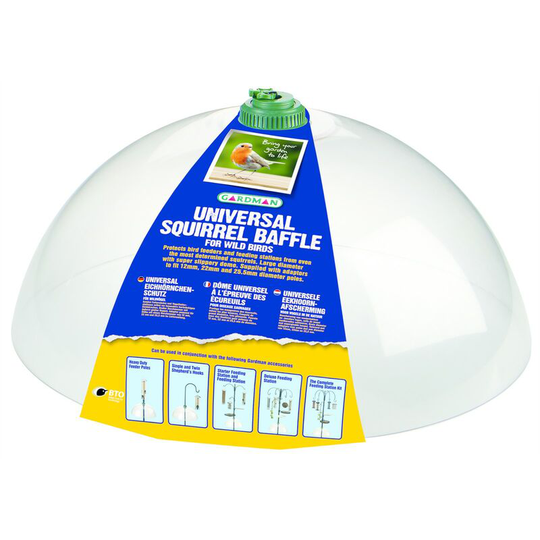 A01158 Squirrel Baffle Dome Wild Bird Feeder Protection - Gardman