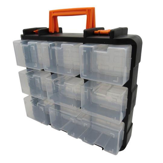 Screw Organiser Storage Box 16 Compartments (Tool Chest Case Nails)