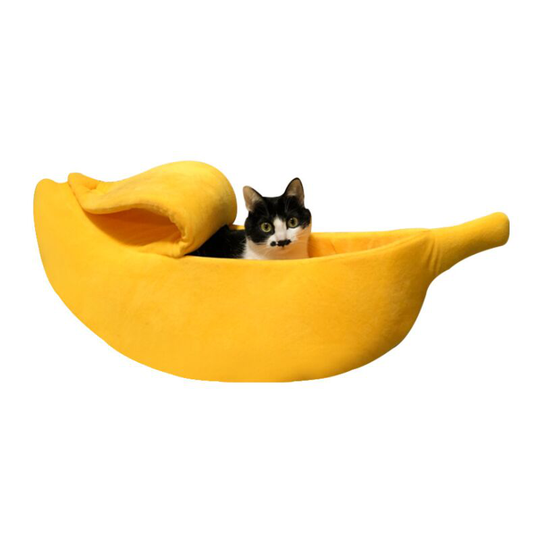 Pet Litter Banana Cat Litter, Dog Litter, Winter Heat, Deep Sleep, Cat Sleeping Bag, Yellow s