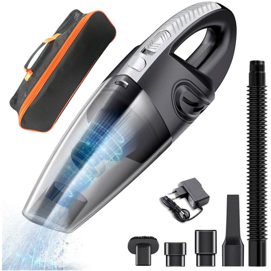 Cordless Handheld Vacuum Cleaner, Portable Powerful Car Vacuum Cleaner for Home/Car/Office with Washable Filter and Other Accessories, Wet & Dry